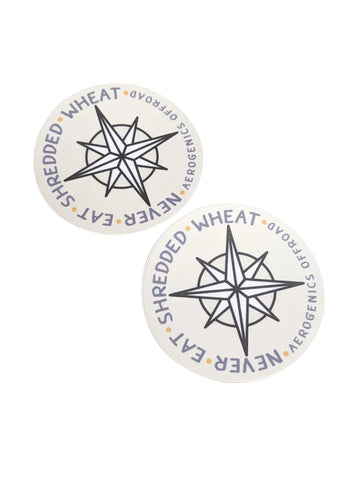 "Never Eat Shredded Wheat" - Aerogenics Decal (2x)