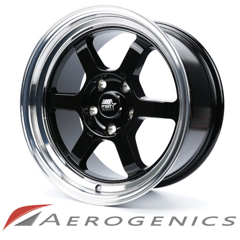 Offroad MST Wheels - Gloss Black w/Machined Lip / 16x8 +20