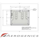 Billet Base Mount for Tilton 600/800 Series Underfoot Pedal Assembly