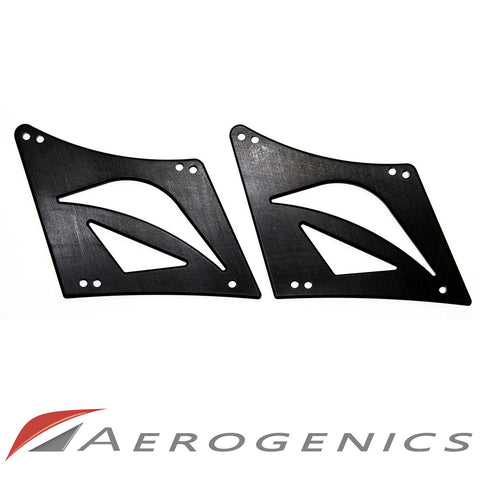 Billet Solid Cut Out Wing Stands For Voltex GT Wings - 125mm (Flat Trunk)