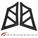 Billet Solid Cut Out Wing Stands For Voltex GT Wings (V2) - 275mm (Curved Trunk)