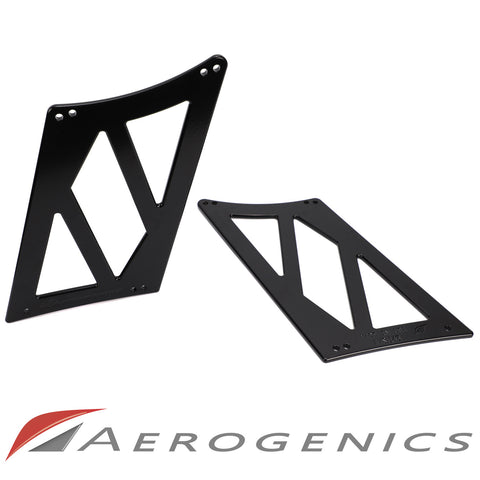 Billet Solid Cut Out Wing Stands For Voltex GT Wings - 275mm (Flat Trunk)