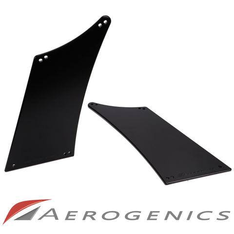 Billet Solid Wing Stands For Voltex GT Wings - 295mm (Curved Trunk)