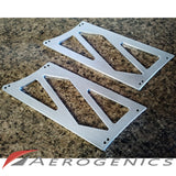 Billet Solid Cut Out Wing Stands For Voltex GT Wings - 325mm (Flat Trunk)